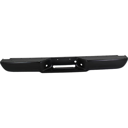 Chevy GMC C/K 1988-1998 fleetside black rear step bumper face bar - view 1