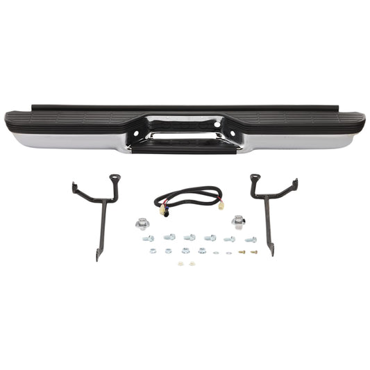 Chevy Suburban GMC Tahoe Yukon 1992-1998 chrome rear step bumper - view 1