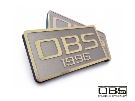 Pillar Emblem (Inverse Engraved) - Year (at bottom) Specific - Machined Billet