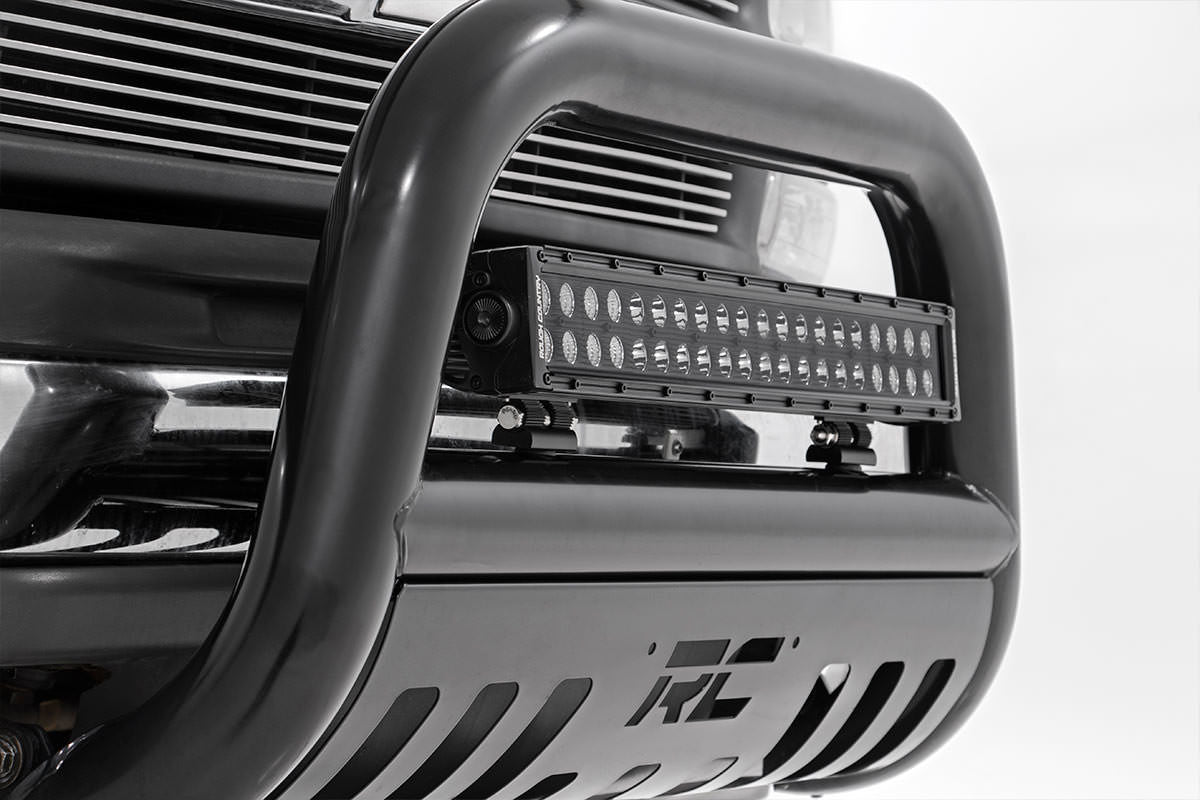 Rough Country 20 Inch LED Light Bar - installed angle view
