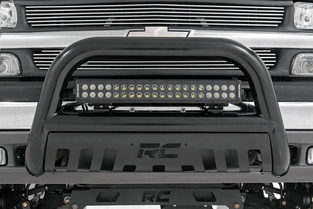 Rough Country 20 Inch LED Light Bar - installed on truck front