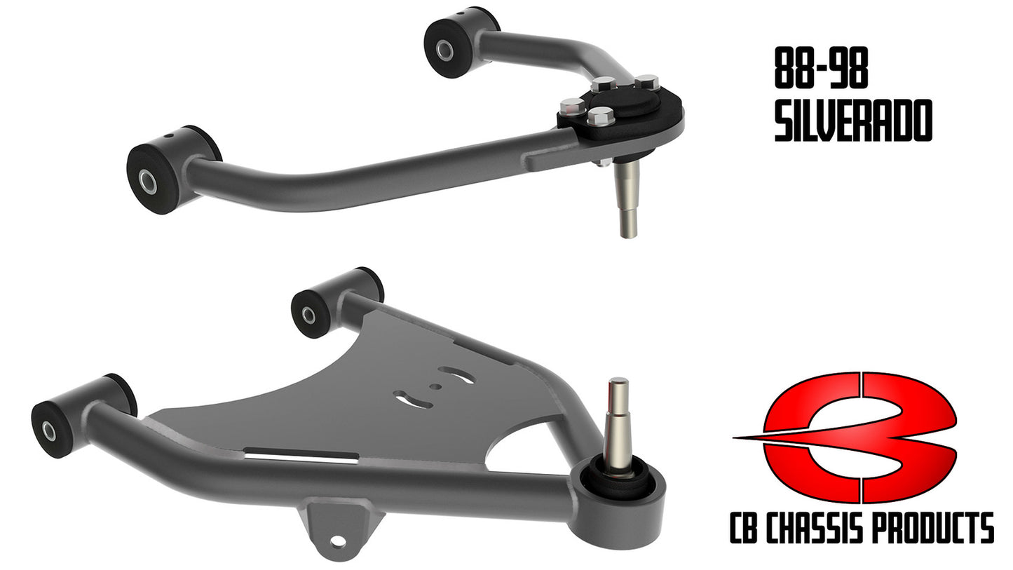 Choppin Block tubular control arms 1 inch narrowed option for 1988-1998 Chevy C1500