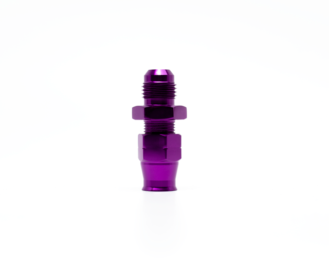 -06 AN Male to 5/16in Tube Compression Fitting Purple