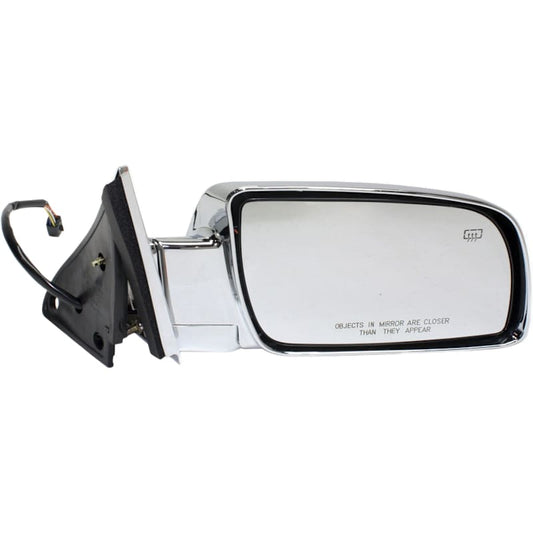 1988-1998 Chevy GMC C/K Heated Power Door Mirror Pair Chrome SET-CV130CR