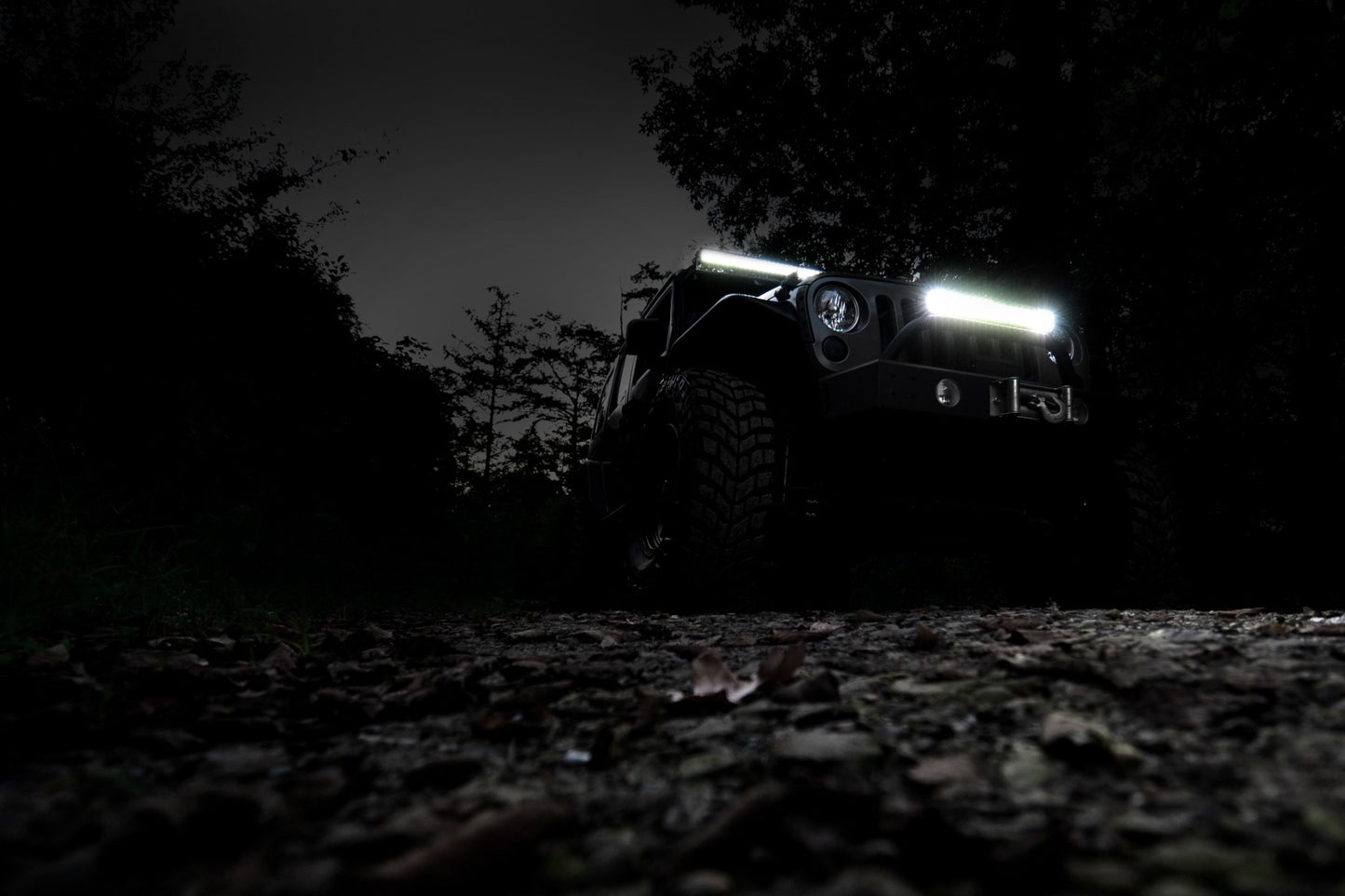 Rough Country 12 Inch Black Series LED Light Bar - on truck