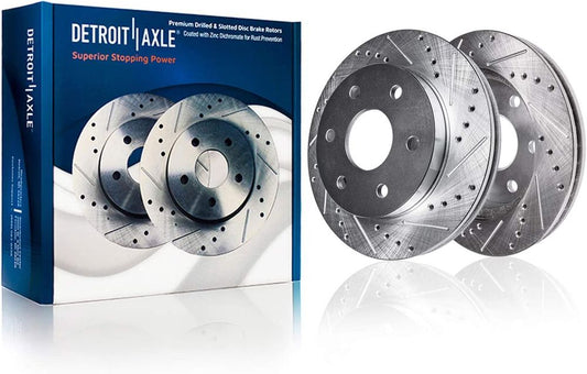 K1500 Front Drilled Slotted Rotors Pair