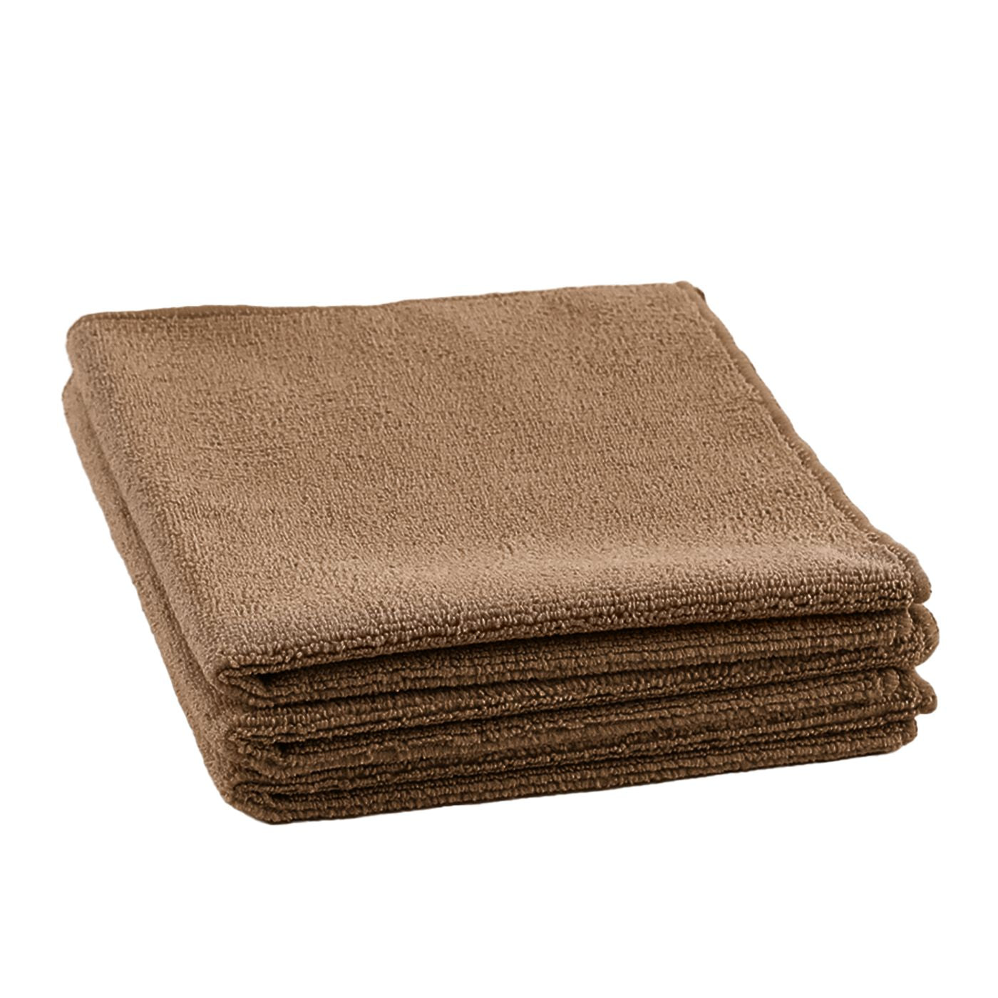 3pc 16"x16" Workhorse Microfiber Towels (Light Brown)