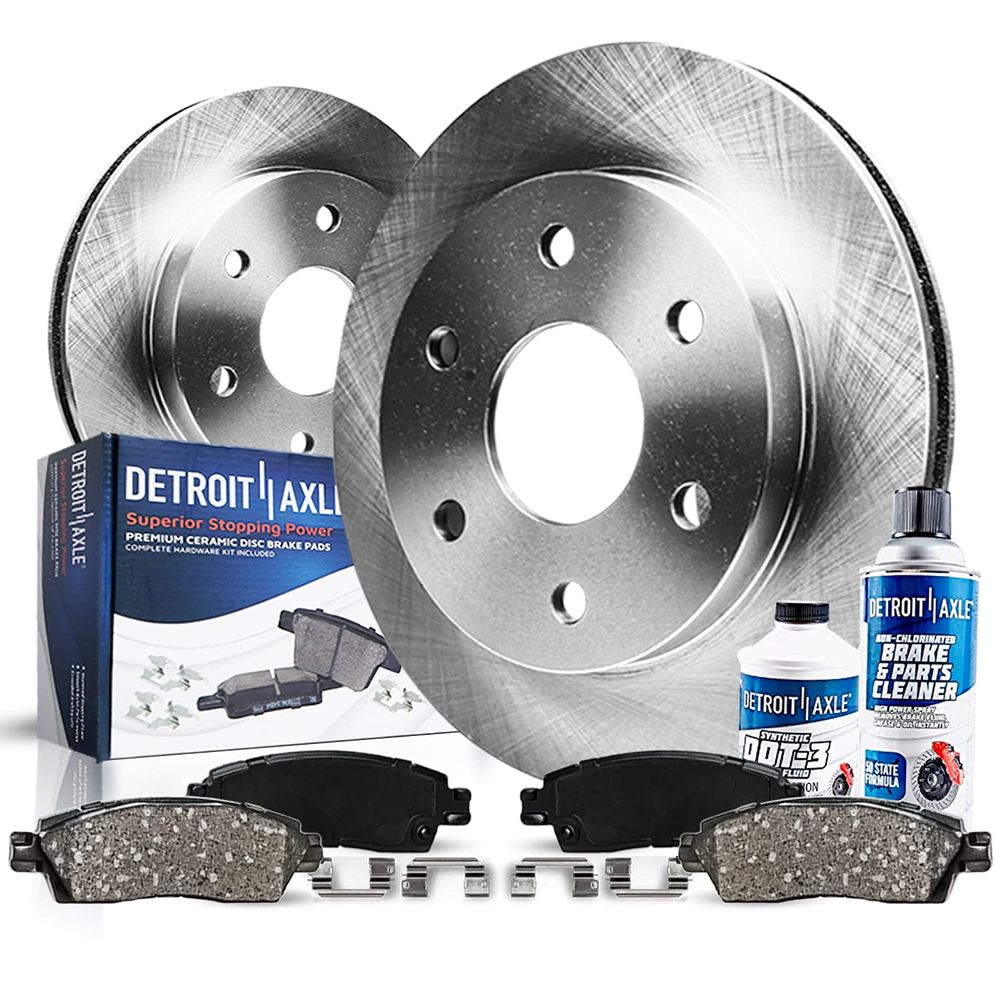 K1500 6pc Front Disc Rotors and Ceramic Pads Kit