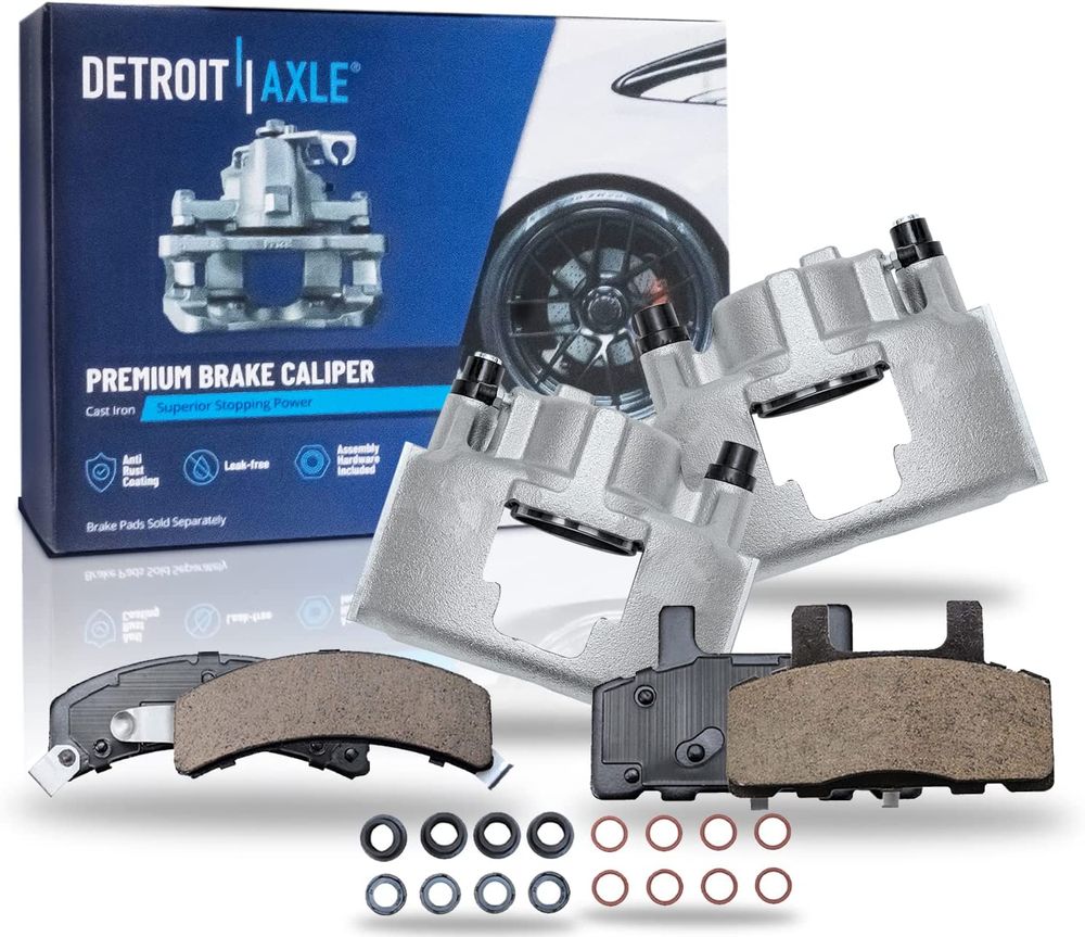 1995-1999 Chevy GMC C1500 4pc Front Disc Calipers and Ceramic Pads Full Kit