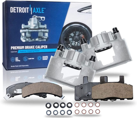 1995-1999 Chevy GMC C1500 4pc Front Disc Calipers and Ceramic Pads Full Kit