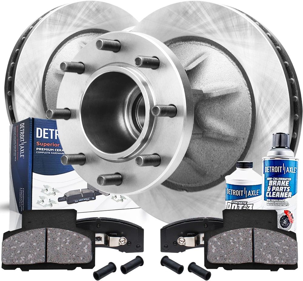 C3500 DRW 6pc Front Disc Rotors and Ceramic Pads Kit