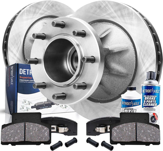 C3500 DRW 6pc Front Disc Rotors and Ceramic Pads Kit