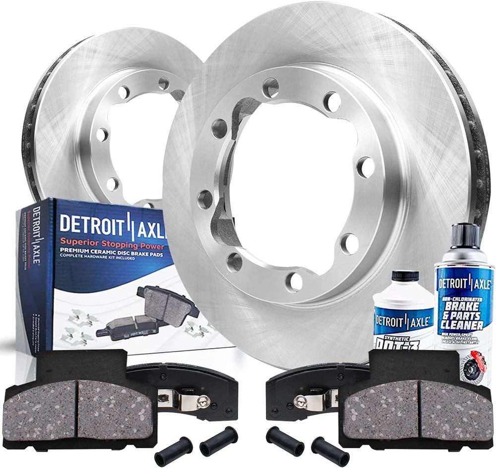 K3500 DRW 6pc Front Disc Rotors and Ceramic Pads Kit