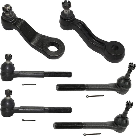 6pc Front Tie Rods Pitman Idler Arms Kit 4WD 80016-6C