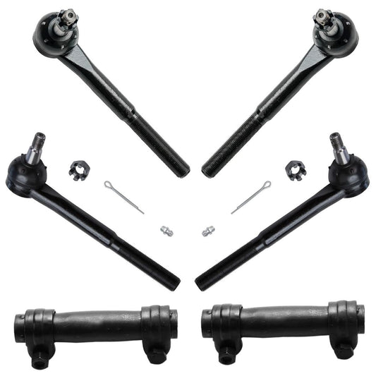6pc Front Tie Rods Adjusting Sleeves Kit 2WD 80427-6E
