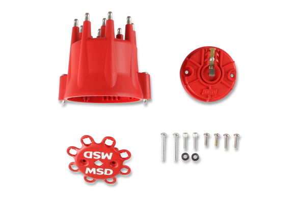MSD Ignition Distributor Cap & Rotor Kit - Chevy V8 HEI - 1988-1995 OBS