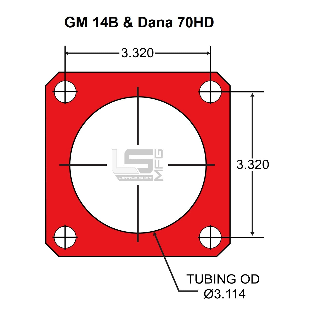14 Bolt Axle Flange Identification Diagram