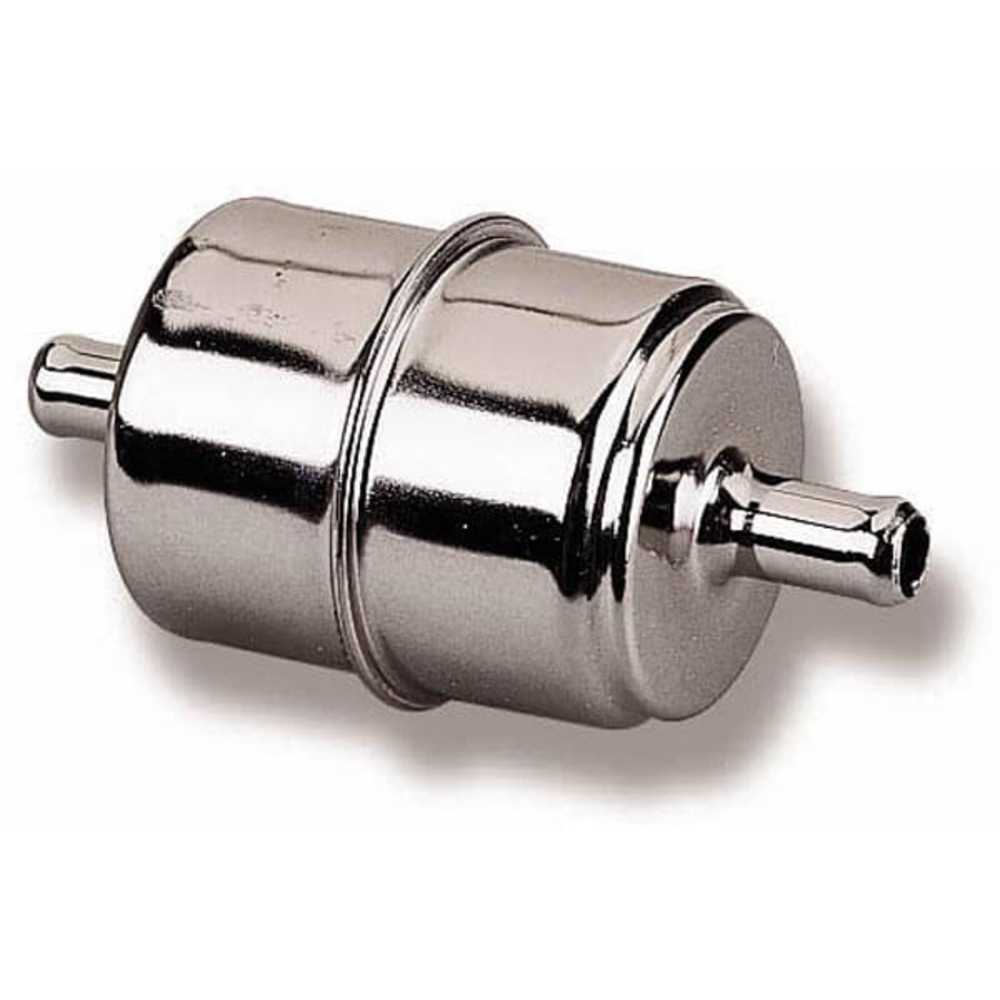 1988-2000 Chevy/GMC C/K Full Size Pickup Chrome Fuel Filter, 5/16" - Holley