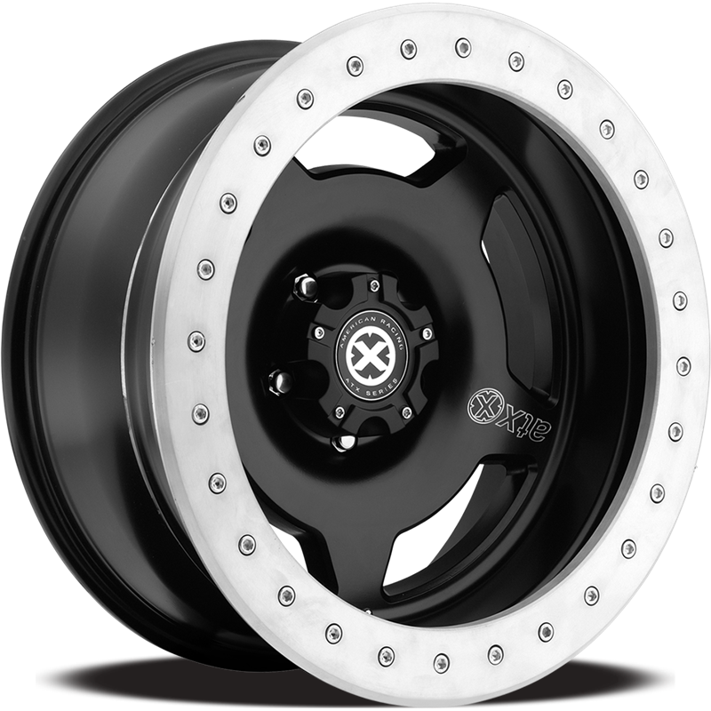 ATX Series AX756 Slab 17x9 Offset -38mm 5x127 Satin Black