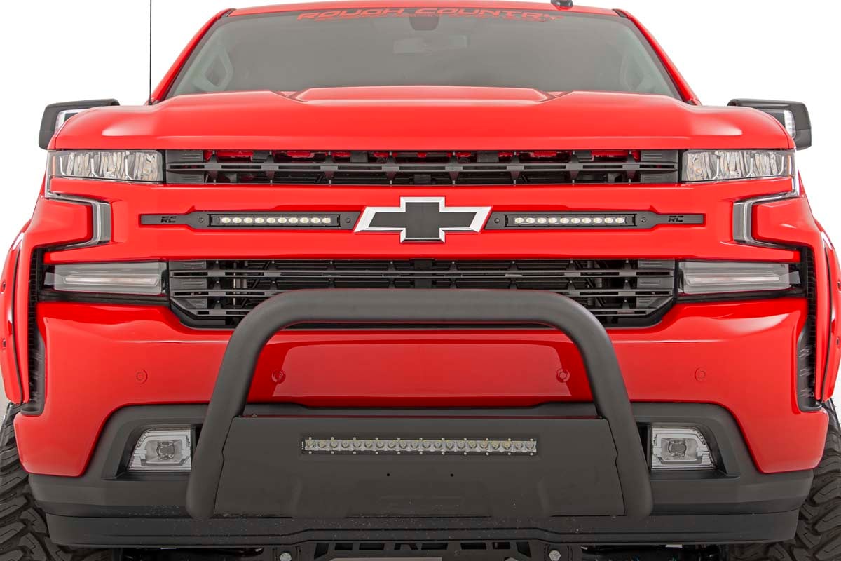 Rough Country 10 inch Slimline LED light bar installed