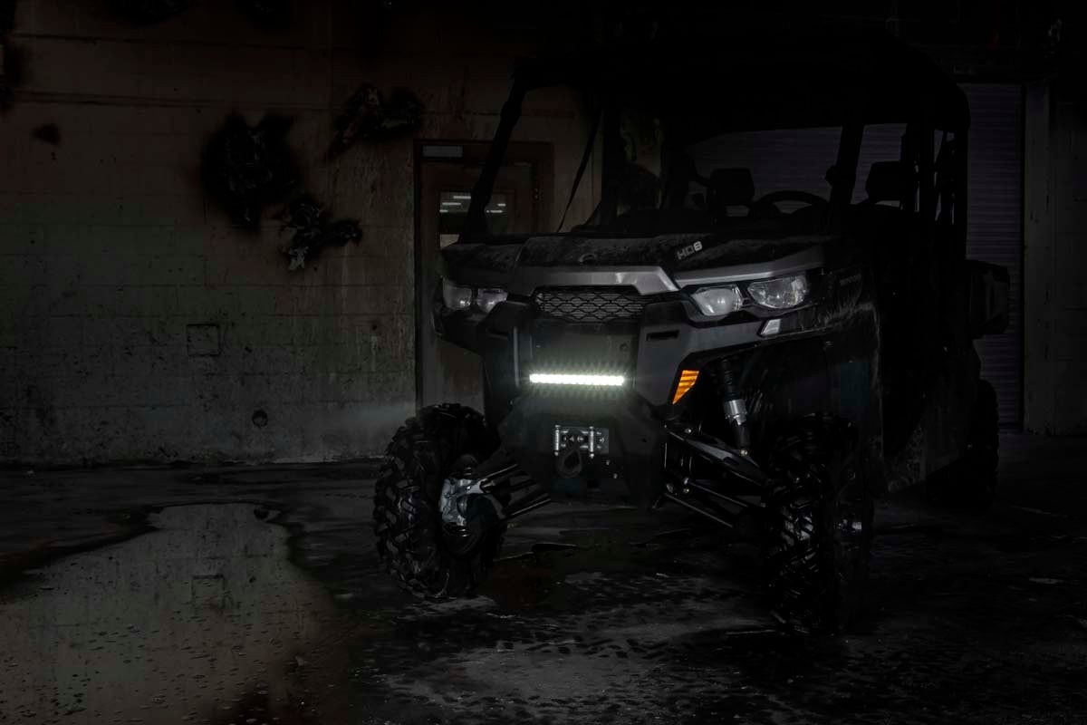 Rough Country 12 Inch Single Row LED Light Bar - lit up