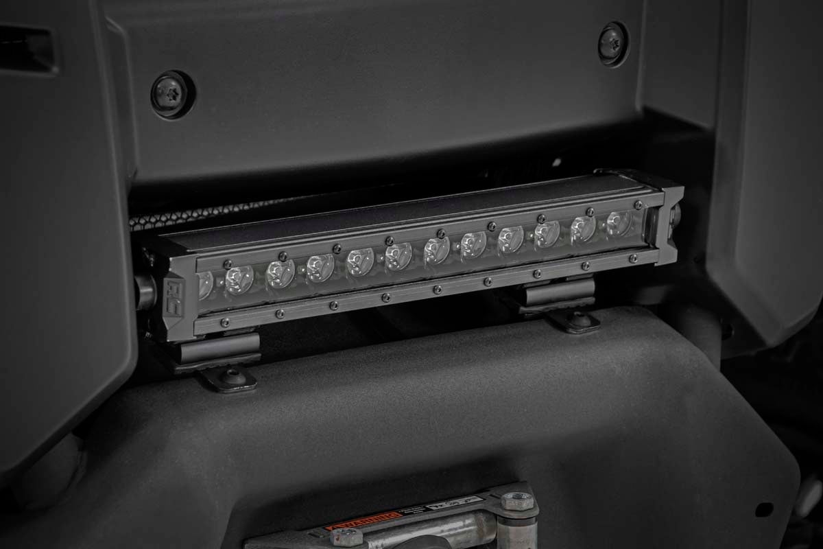 Rough Country 12 Inch Single Row LED Light Bar - installed on truck