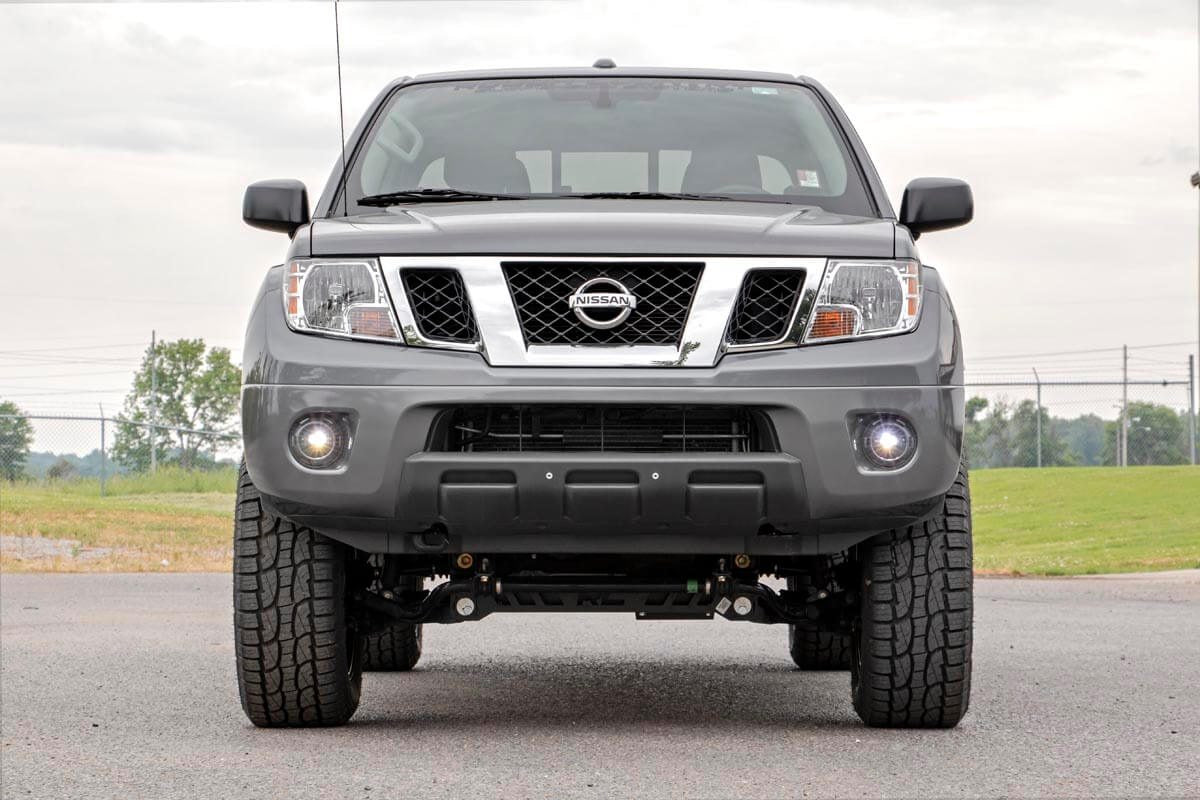 Rough Country 2 Inch SAE Fog Light Pods - installed on truck