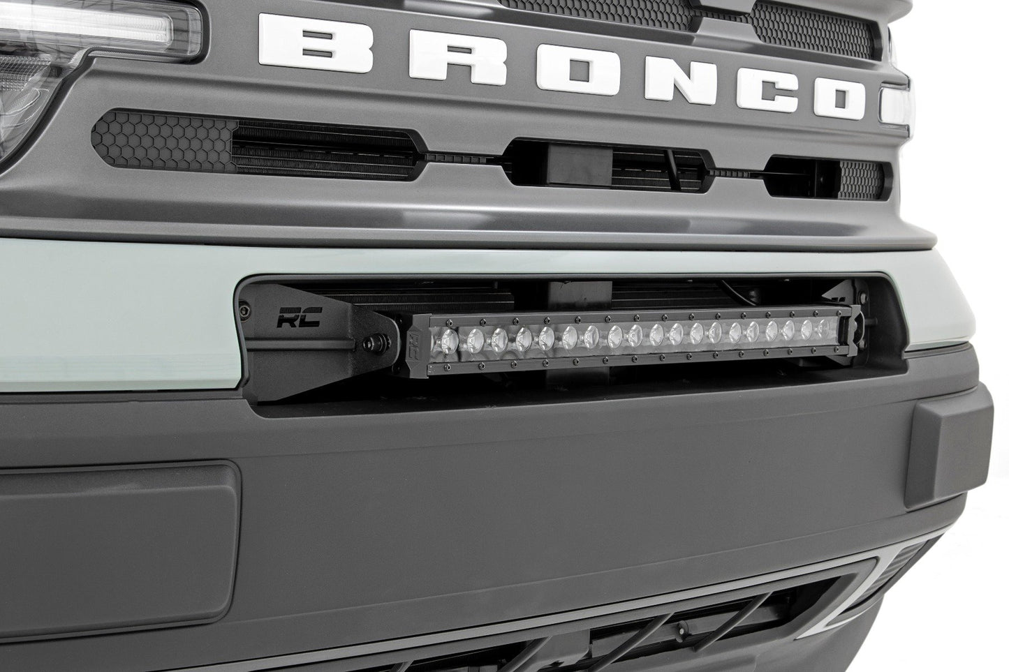 Rough Country 20 Inch Single Row LED Light Bar - installed on truck