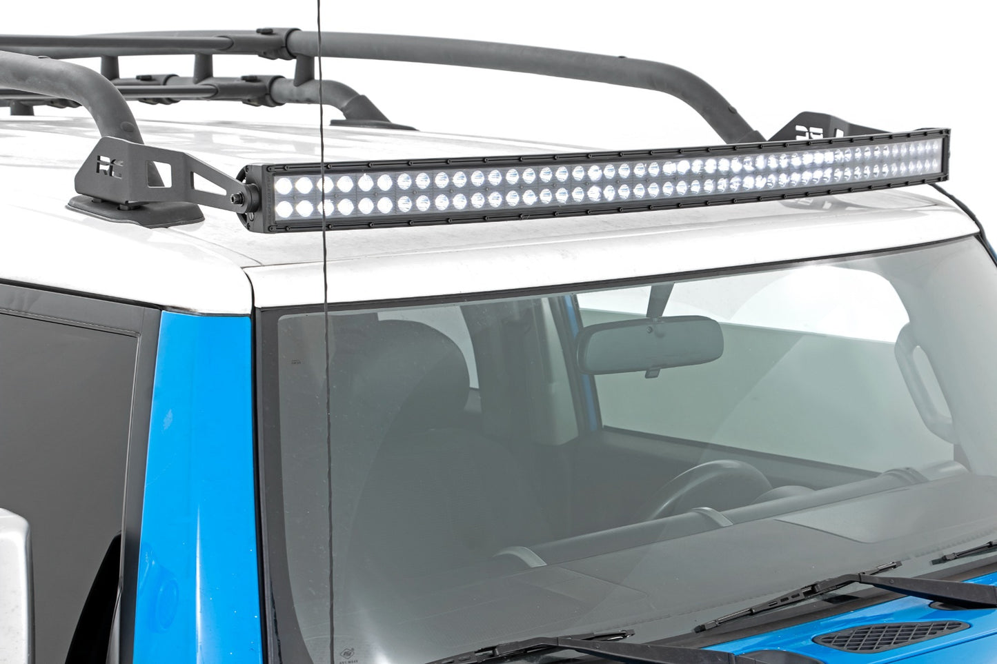 Rough Country 50 Inch Curved LED Light Bar - installed on truck