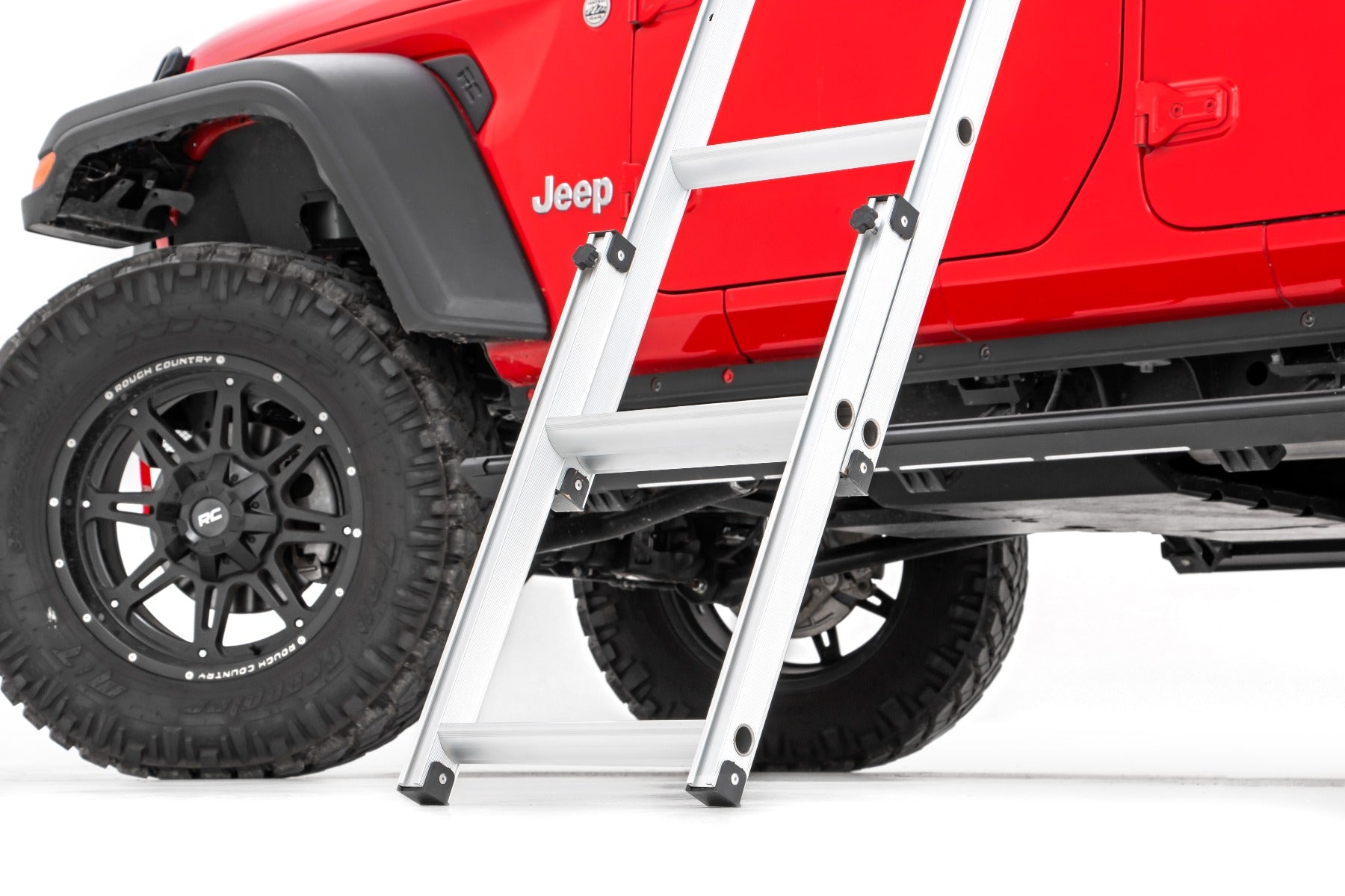 Rough Country roof top tent ladder extension