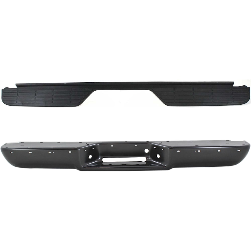 Chevy GMC C1500 K1500 1988-1998 black rear step bumper kit - view 1