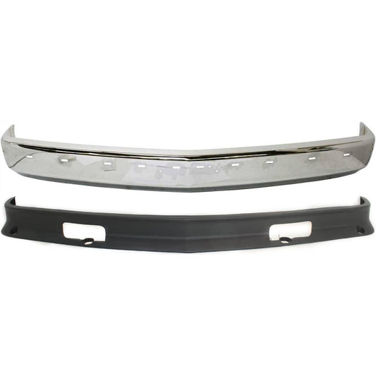 Chevy GMC C/K 1988-1998 chrome front bumper and valance kit - view 1
