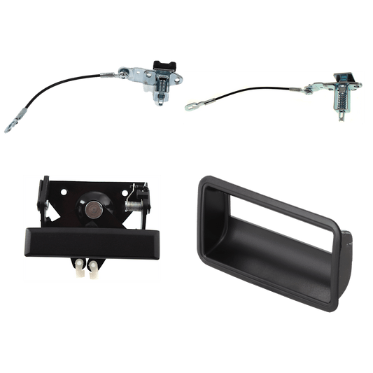 1988-2000 Chevy/GMC C/K Full Size Pickup Tailgate Latch Assembly Kit - RH & LH, 4-Piece, with Tailgate Handle