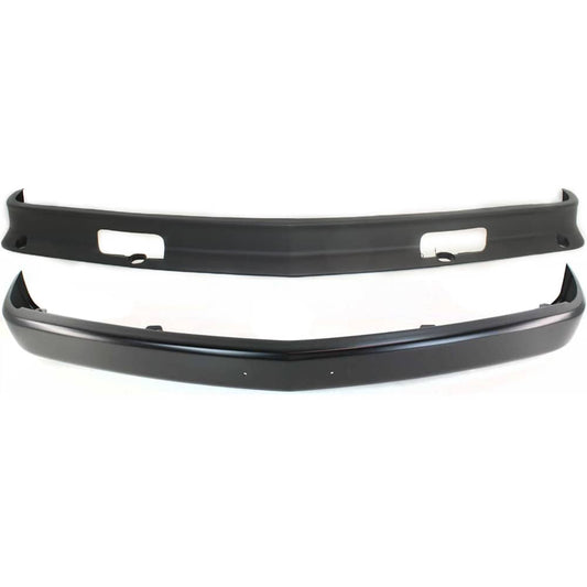 Chevy GMC C/K 1988-1998 painted black front bumper and valance kit alt - view 1