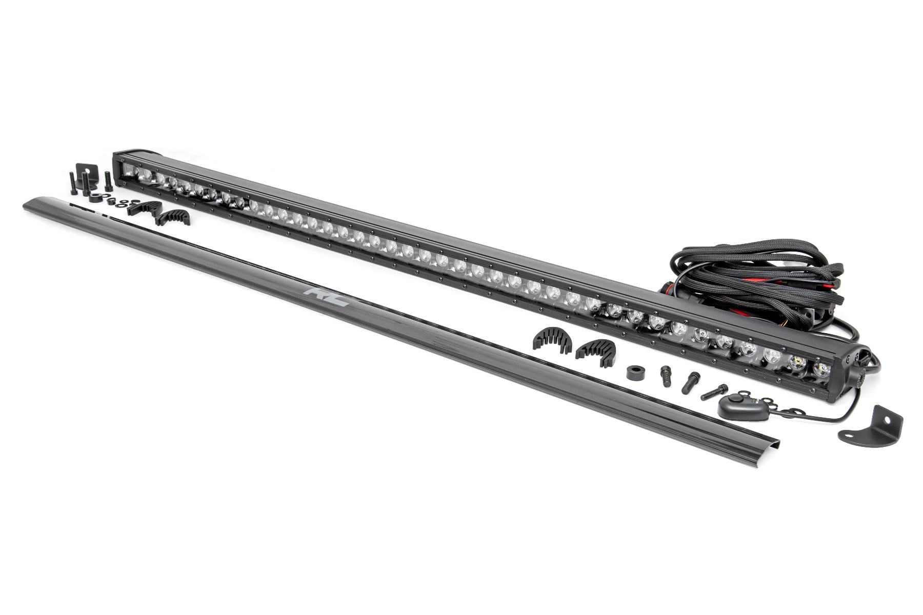 Rough Country 40 Inch Black Series Single Row LED Light Bar Straight - main view