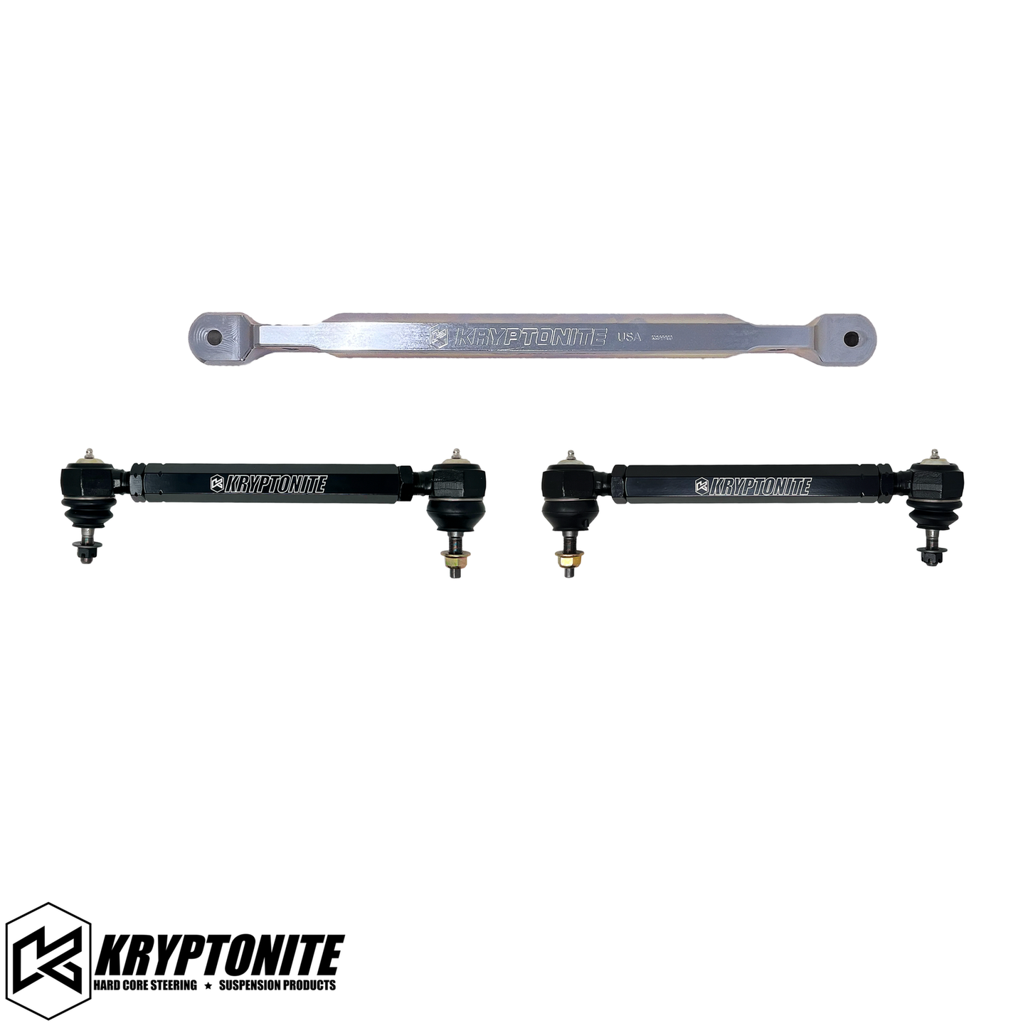 Kryptonite SS centerlink tie rod package for 1988-1998 GMC C/K1500 OBS truck