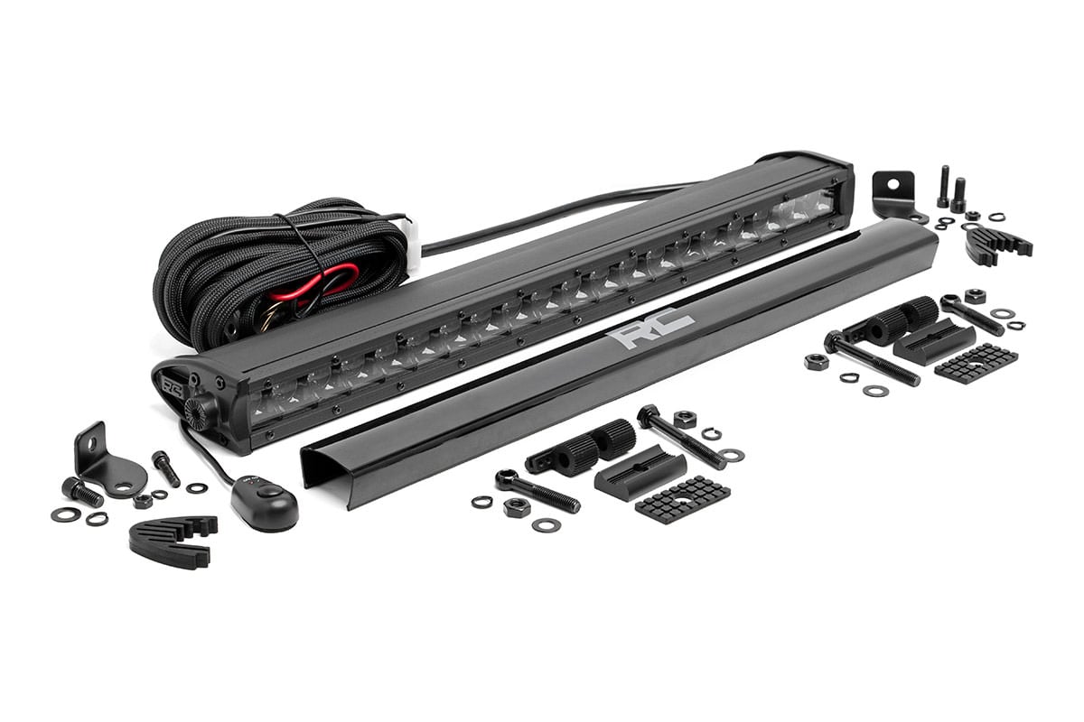 Rough Country 20 Inch Single Row LED Light Bar - base view
