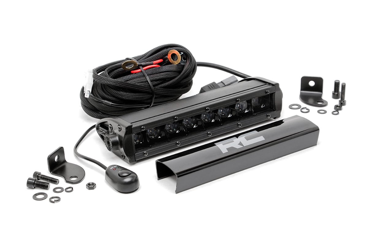 Rough Country 8 inch Black Series single row LED light bar