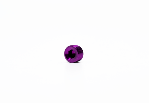 1/8in NPT Hex Plug Purple
