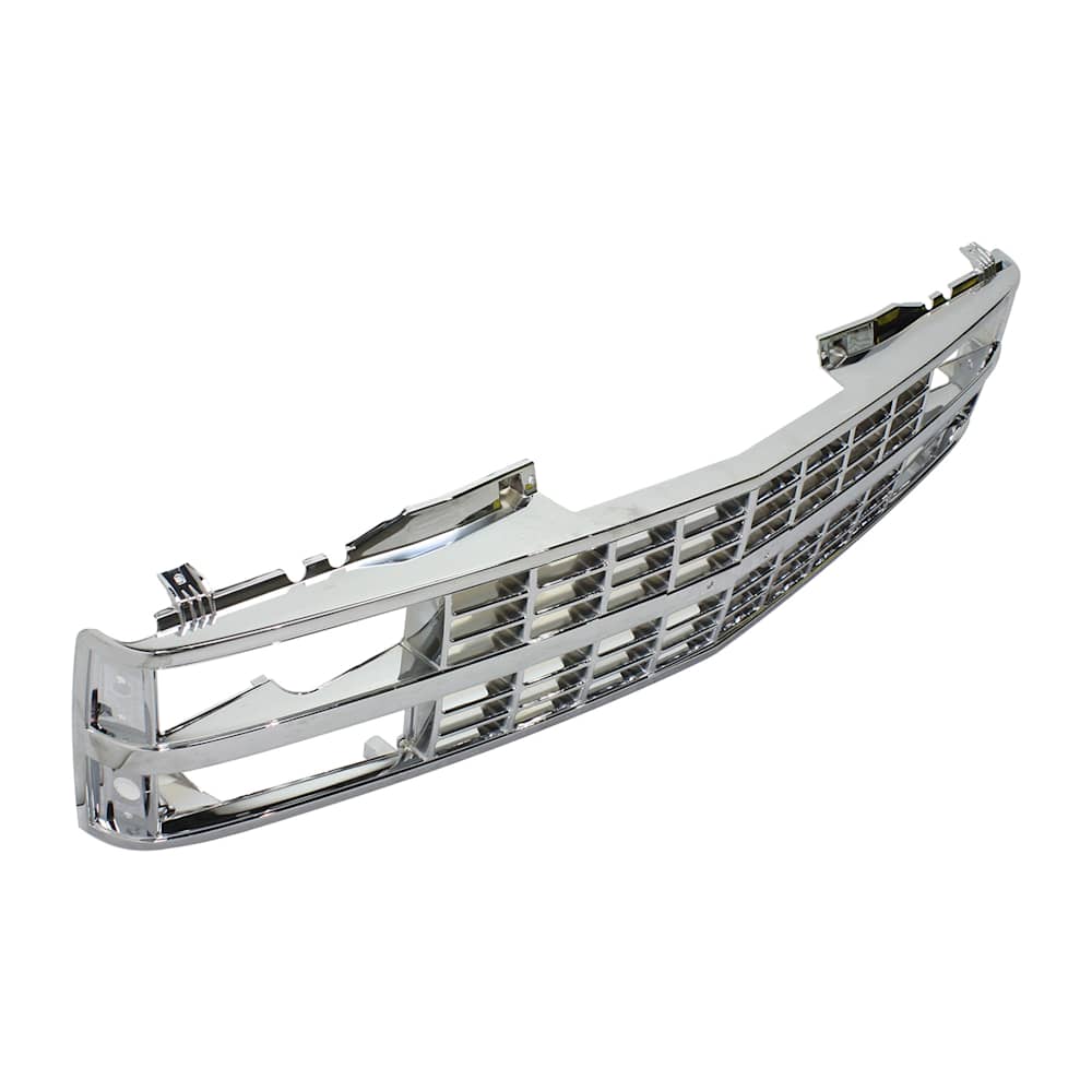 1989-1993 Chevy C/K full-size pickup grille, chrome, side view