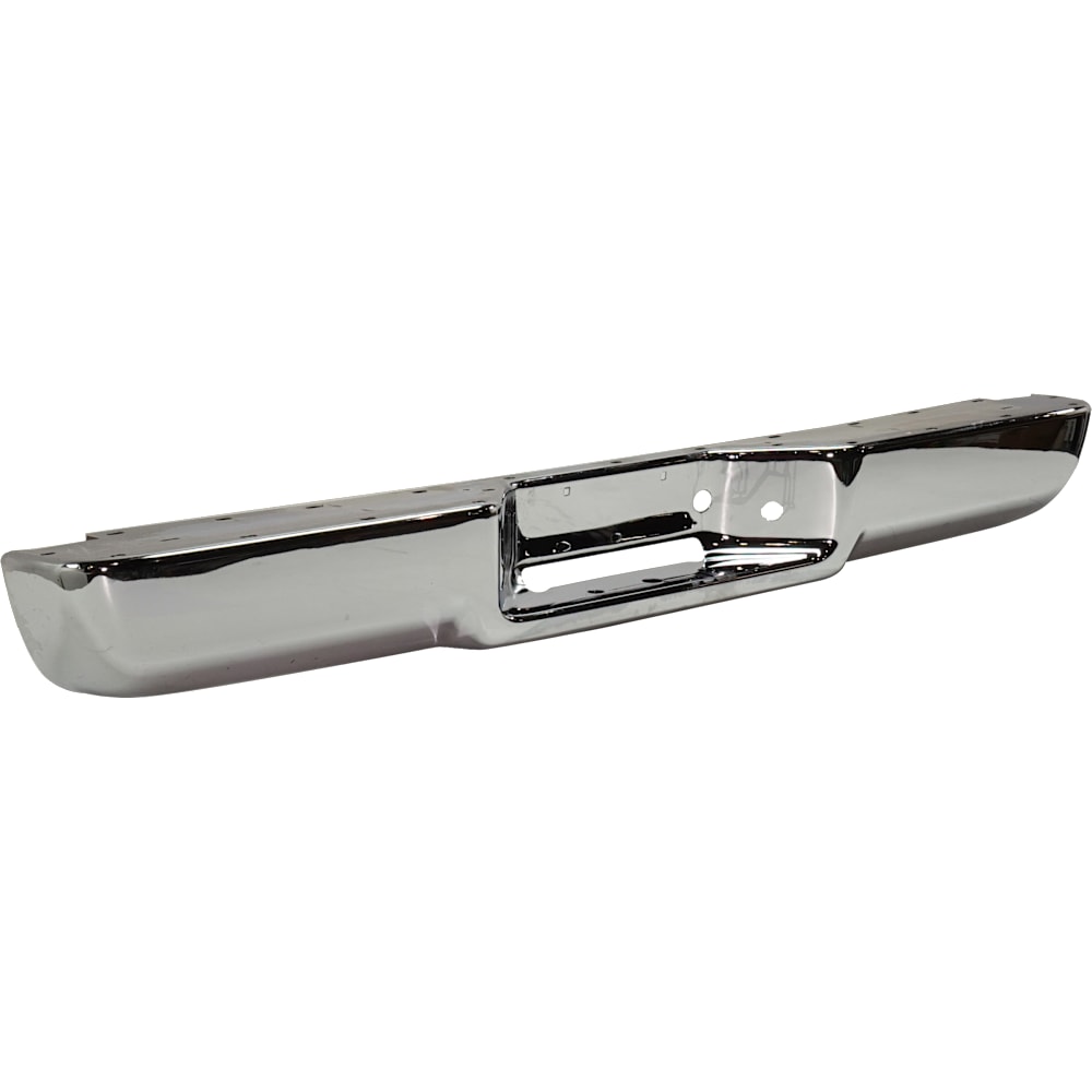 Chevy GMC C/K 1988-1998 chrome rear step bumper face bar all cabs - view 2
