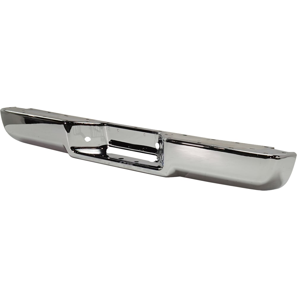 Chevy GMC C/K 1988-1998 chrome rear step bumper face bar all cabs - view 3