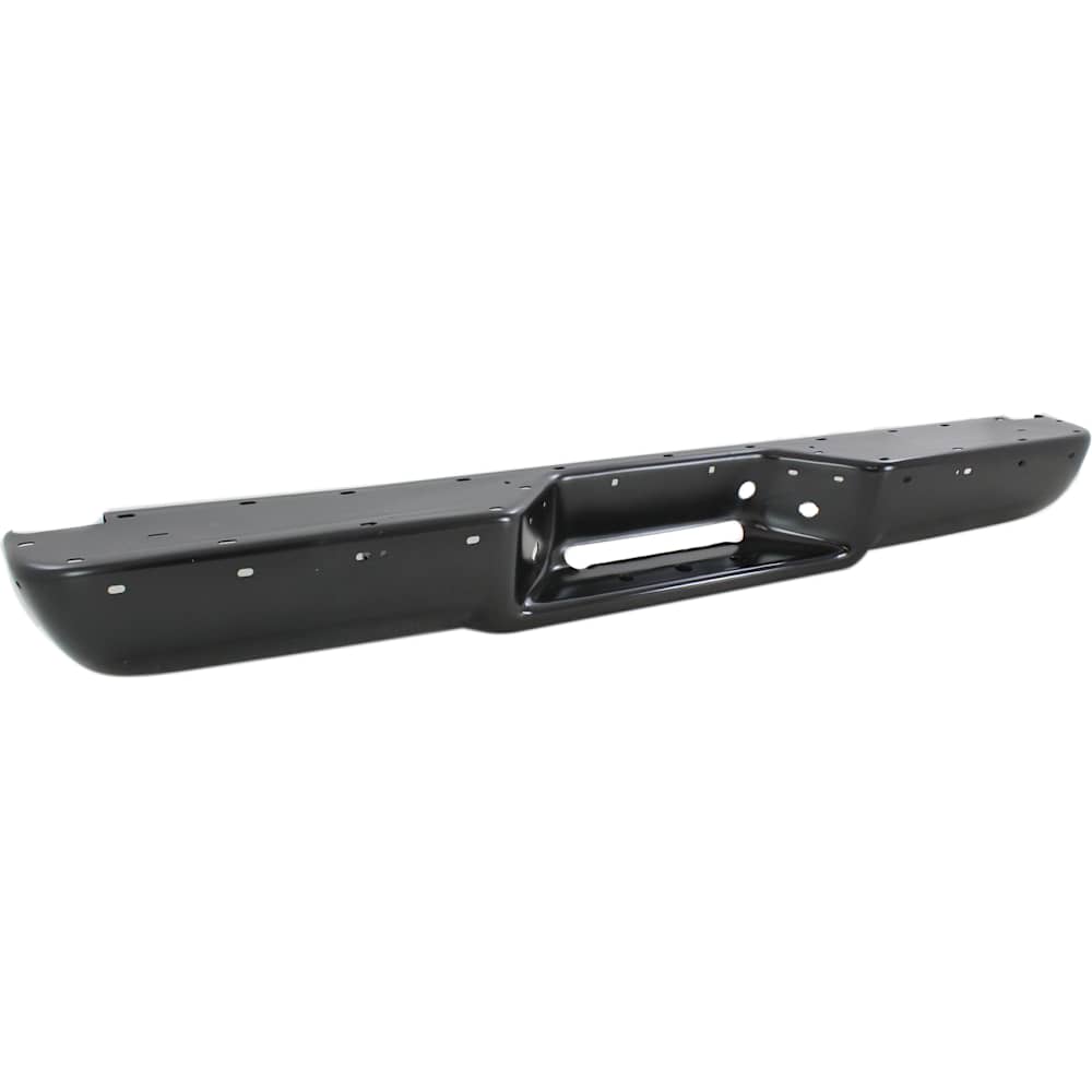 Chevy GMC C/K 1988-1998 fleetside black rear step bumper impact strip - view 3