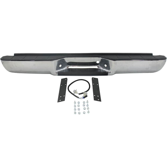 Chevy GMC C/K 1988-1998 fleetside chrome rear step bumper no pad - view 1