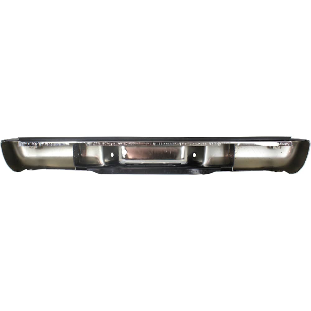 1988-2000 Chevy/GMC C/K Series Step Bumper - Face Bar & Pad, Chrome, Fleetside (No Impact Strip Holes)