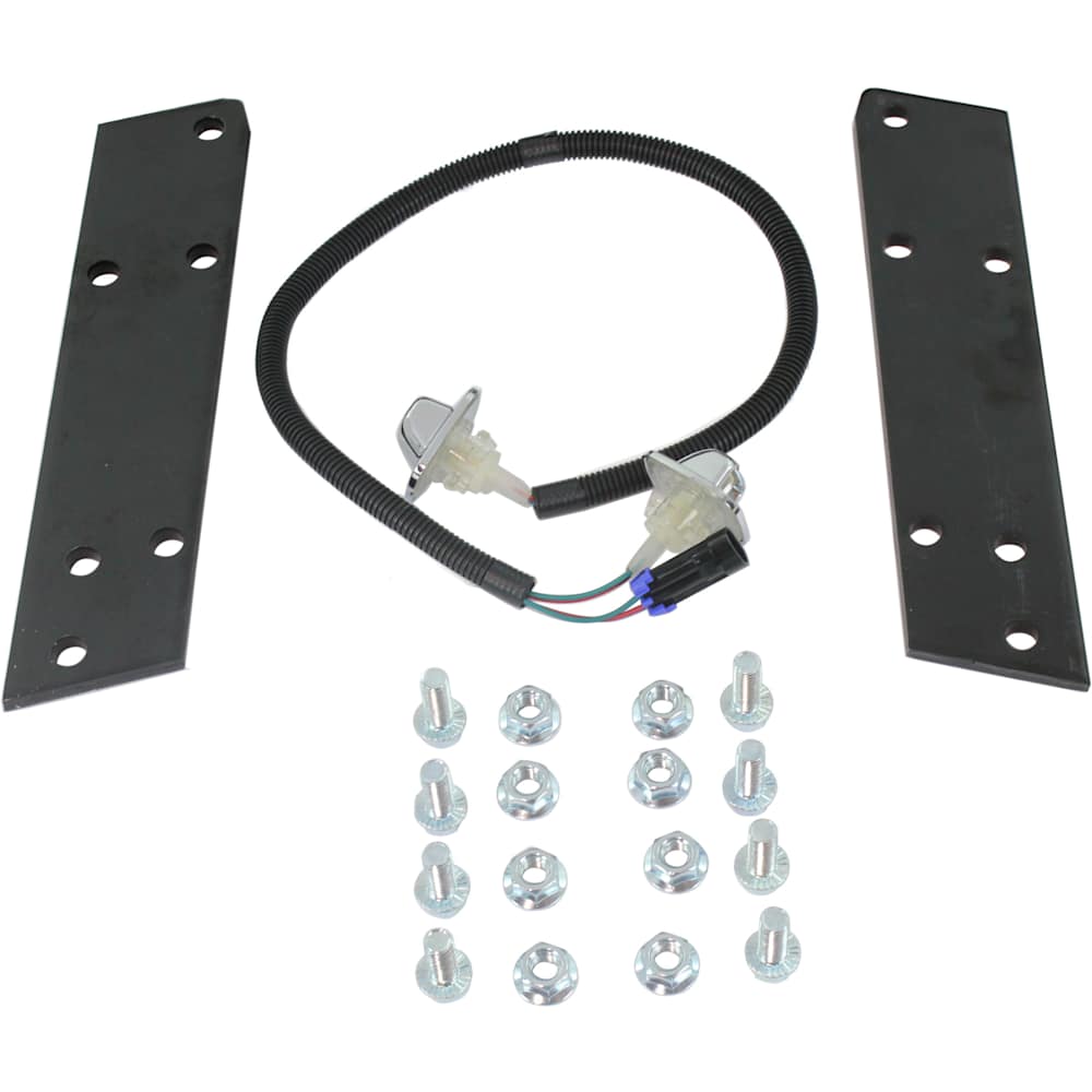 1988-2000 Chevy/GMC C/K Series Step Bumper - Face Bar & Pad, Chrome, Fleetside (No Impact Strip Holes)