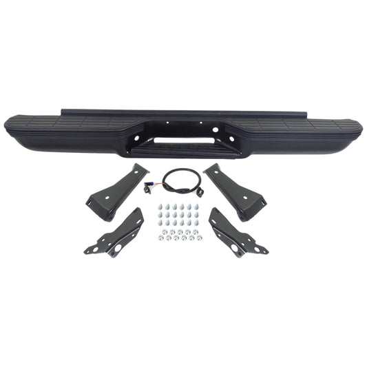 Chevy GMC C/K 1988-1998 stepside rear step bumper black - view 1