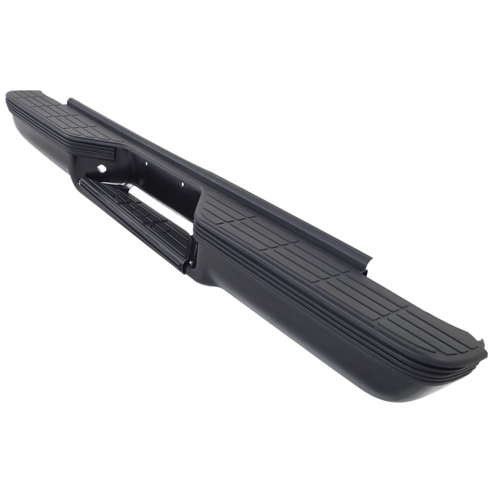 1988-1999 Chevy/GMC C/K Series Step Bumper - Face Bar & Pad, Powdercoated Black, Stepside