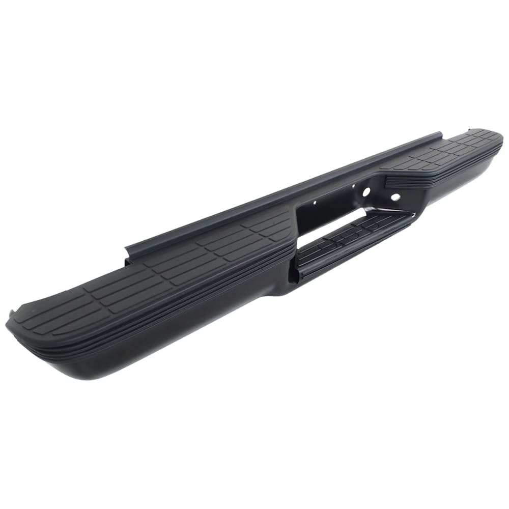 1988-1999 Chevy/GMC C/K Series Step Bumper - Face Bar & Pad, Powdercoated Black, Stepside