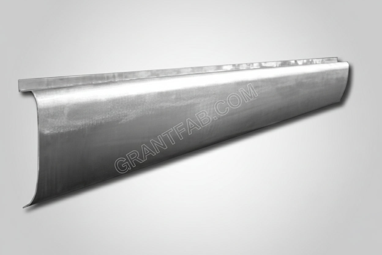 A silver aftermarket rollpan for a 88-98 Chevy Fleetside vehicle.